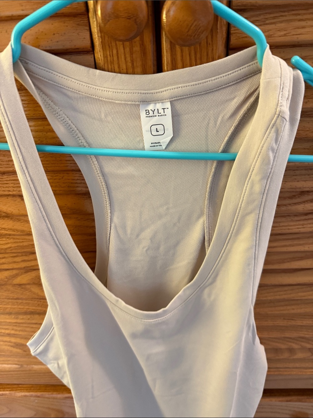 NWT ๐ธ Women's Ivory Scoop Neck Tank Top Size Large - Picture 2 of 9